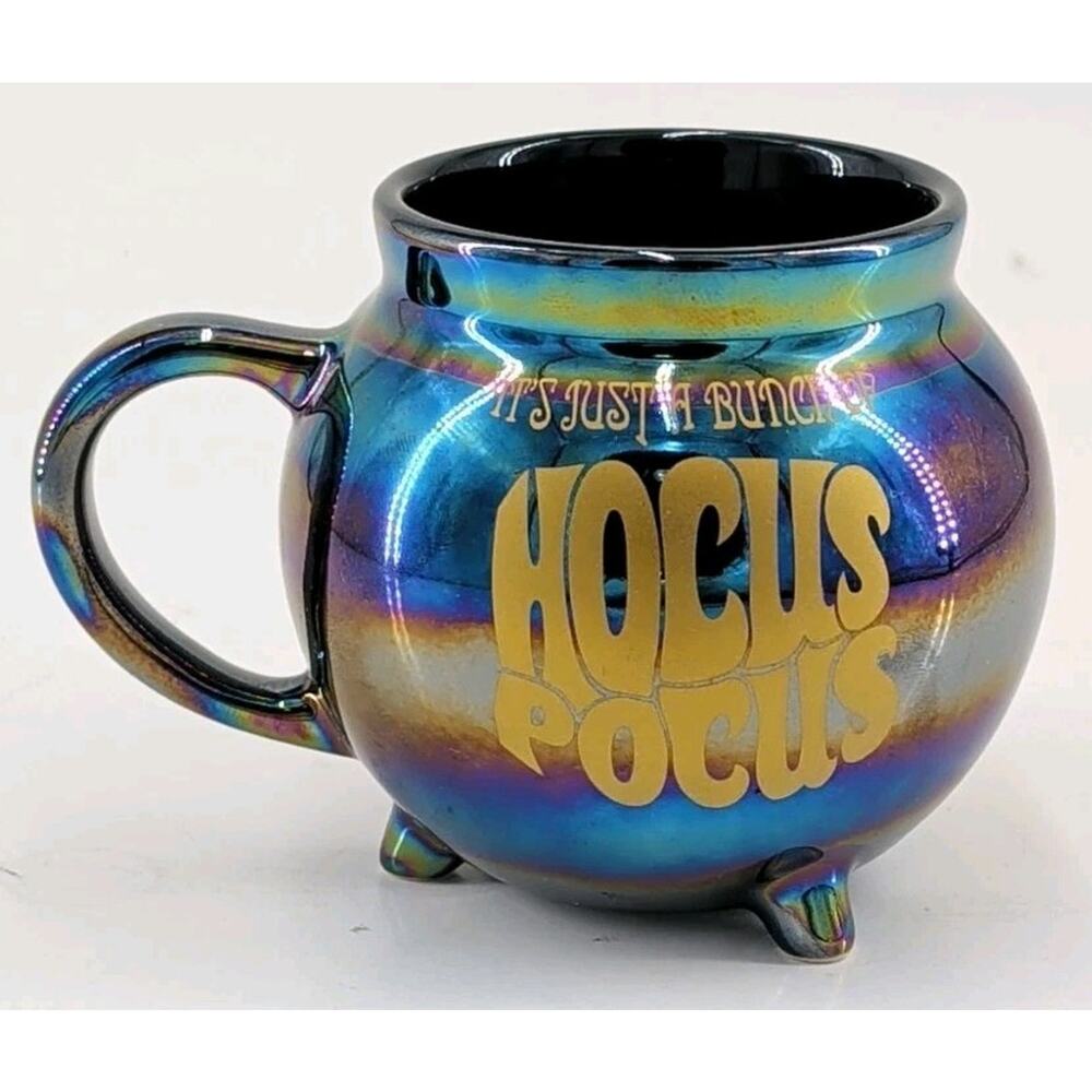 Disney Hocus Pocus Iridescent Cauldron Mug 12oz It's Just A Bunch Of Hocus Pocus